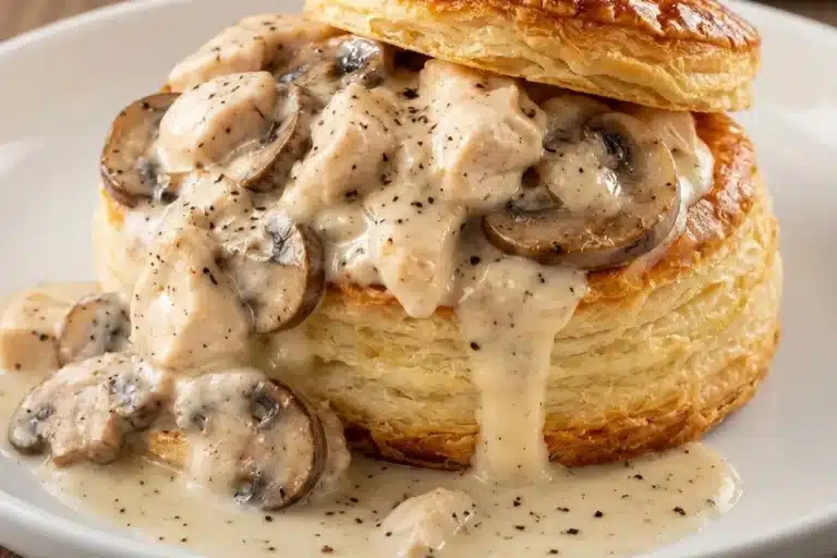 Vol-au-vent poulet champignons crémeux image 1200x800 1793379588532